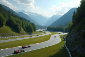 Circuit Bugey entouré de paysages naturels en Auvergne-Rhône-Alpes