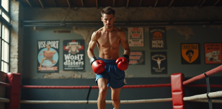 Les cinq meilleurs exercices de corde à sauter pour les boxeurs Jeune boxeur sautant à la corde dans une salle de gym